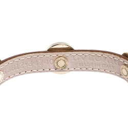 Pre Owned Bvlgari Multicolor Five Stone Leather Wrap Bracelet