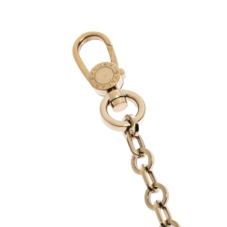 Pre Owned Bvlgari Serpenti Forever Green/Black Enamel Gold Plated Tassel Bag Charm