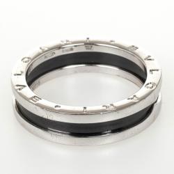 Pre Owned Bvlgari Charity Sterling Silver Ring Size 67