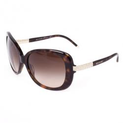 Pre Owned Bvlgari Tortoise Frame Retro Womens Sunglasses