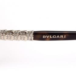 Pre Owned Bvlgari Tortoise Frame Retro Womens Sunglasses