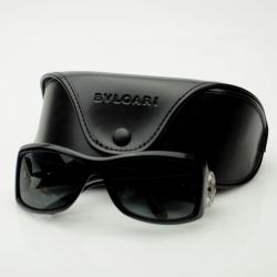 Pre Owned Bvlgari Black 800B Sunglasses With Crystals