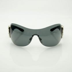 Pre Owned Bvlgari Black 6017B Sunglasses With Crystals
