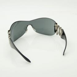 Pre Owned Bvlgari Black 6017B Sunglasses With Crystals