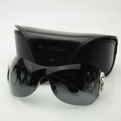 Pre Owned Bvlgari Black 6017B Sunglasses With Crystals