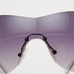 Pre Owned Bvlgari Sheild Sunglasses With Tubogas Motiv & Swarovski Crystals