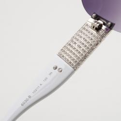 Pre Owned Bvlgari Sheild Sunglasses With Tubogas Motiv & Swarovski Crystals