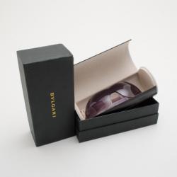 Pre Owned Bvlgari Sheild Sunglasses With Tubogas Motiv & Swarovski Crystals