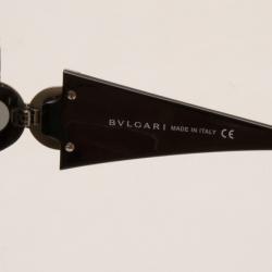 Pre Owned Bvlgari Temple Embellished Temple Shield Sunglasses