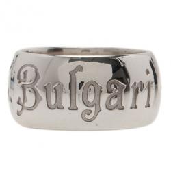 Bvlgari Save The Chidren Silver Band Ring Size 53