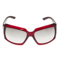 Bvlgari Maroon Square Sunglasses