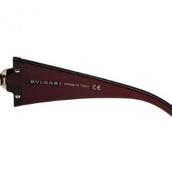 Bvlgari Maroon Square Sunglasses