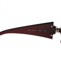 Bvlgari Maroon Square Sunglasses