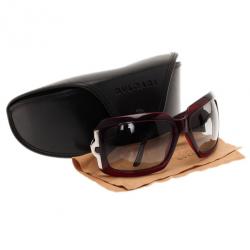 Bvlgari Maroon Square Sunglasses