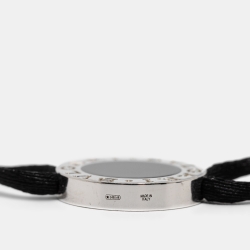 Bvlgari Bvlgari Bvlgari Enamel Sterling Silver Adjustable Cord Bracelet