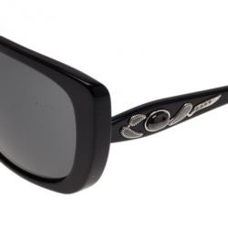 Pre Owned Bvlgari Black Special Fit Cats Eye Sunglasses