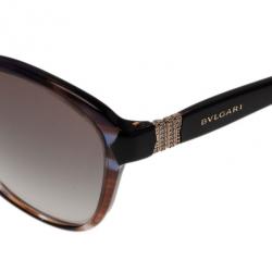 Pre Owned Bvlgari Brown Dior 56mm Cat Eye Sunglasses