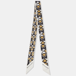 Pre Owned Bvlgari Multicolor Print Silk Diva Dream Bandeau Scarf