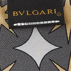 Bvlgari Multicolor Bulgari Time Print Silk Bandeau Scarf