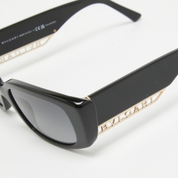 Bvlgari Black/Gold Gradient 8259 Polarized Sunglasses