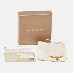 Pre Owned Bvlgari Divas' Dream Enamel Gold Tone Cord Bracelet