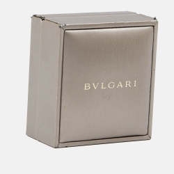Pre Owned Bvlgari B.Zero1 Save the Children Black Ceramic Sterling Silver Bracelet SM