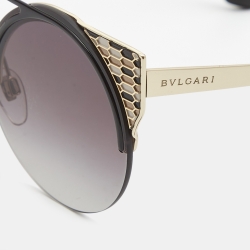Pre Owned Bvlgari Black Gradient 6088 Cat Eye Sunglasses