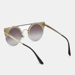 Pre Owned Bvlgari Black Gradient 6088 Cat Eye Sunglasses