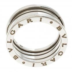 Bvlgari B.Zero1 3-Band 18k White Gold Ring Size 56
