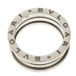 Bvlgari B.Zero1 3-Band 18k White Gold Ring Size 56