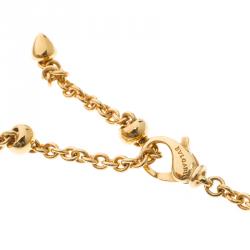 Pre Owned Bvlgari Catene 18k Yellow Gold Adjustable Chain Necklace