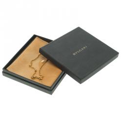 Pre Owned Bvlgari Catene 18k Yellow Gold Adjustable Chain Necklace