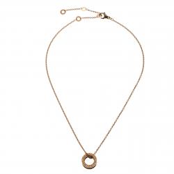 Bvlgari B.Zero1 Black Ceramic 18k Rose Gold Pendant Necklace
