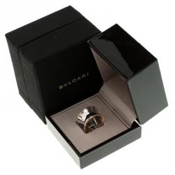 Bvlgari Anish Kapoor B.Zero1 Rose Gold and Steel Ring Size 51