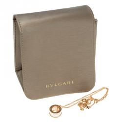 Bvlgari B.Zero1 White Ceramic 18k Rose Gold Pendant Necklace