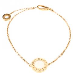 Pre Owned Bvlgari Bvlgari Mother of Pearl 18k Rose Gold Bracelet