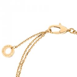 Pre Owned Bvlgari Divas's Dream Carnelian & 18k Rose Gold Bracelet