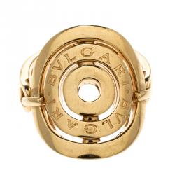 Bvlgari Cerchi 18k Yellow Gold Ring Size 57