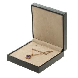 Bvlgari Parentesi Amethyst Diamond &18k Rose Gold Pendant Necklace