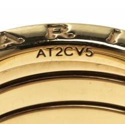 Bvlgari B.Zero1 5-Band 18k Yellow Gold Band Ring Size 54