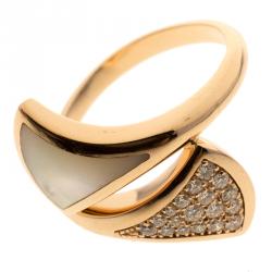 Bvlgari Divas' Dream Rose Gold and Diamonds Ring 
