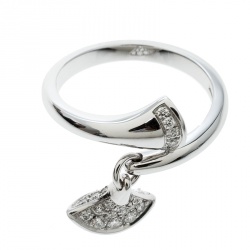 Bvlgari Divas' Dream Diamond 18k White Gold Ring Size 52.5
