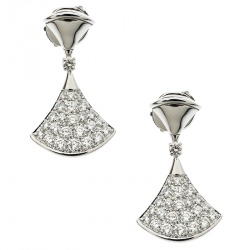 Bvlgari Diva's Dream Diamond 18k White Gold Drop Earrings
