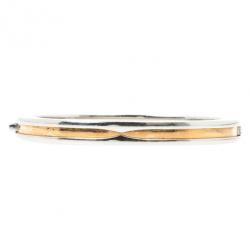 مملوكة مسبقًا Bvlgari B.Zero1 Stainless Steel and 18K Yellow Gold Bangle Bracelet 16CM