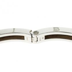 مملوكة مسبقًا Bvlgari B.Zero1 Stainless Steel and 18K Yellow Gold Bangle Bracelet 16CM