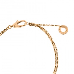 Bvlgari Divas' Dream Lapis Lazuli Charm 18K Rose Gold Chain Bracelet 18cm