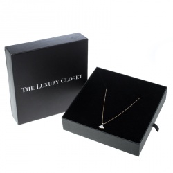 Pre Owned Bvlgari Divas' Dream Diamond & Mother of Pearl 18k Rose Gold Pendant Necklace