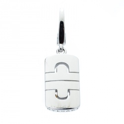 Pre Owned Bvlgari Parentesi 18K White Gold Charm Pendant