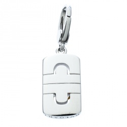 Pre Owned Bvlgari Parentesi 18K White Gold Charm Pendant