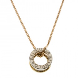 مملوكة مسبقًا Bvlgari B. Zero 1 18K Three Tone Gold Pendant Necklace 